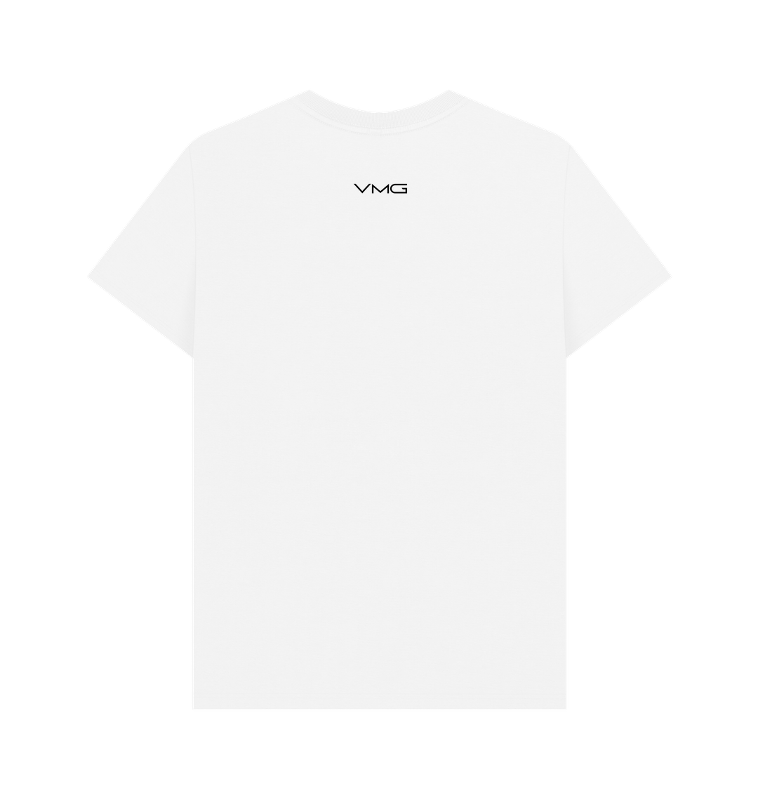 White Printed T-shirt Back