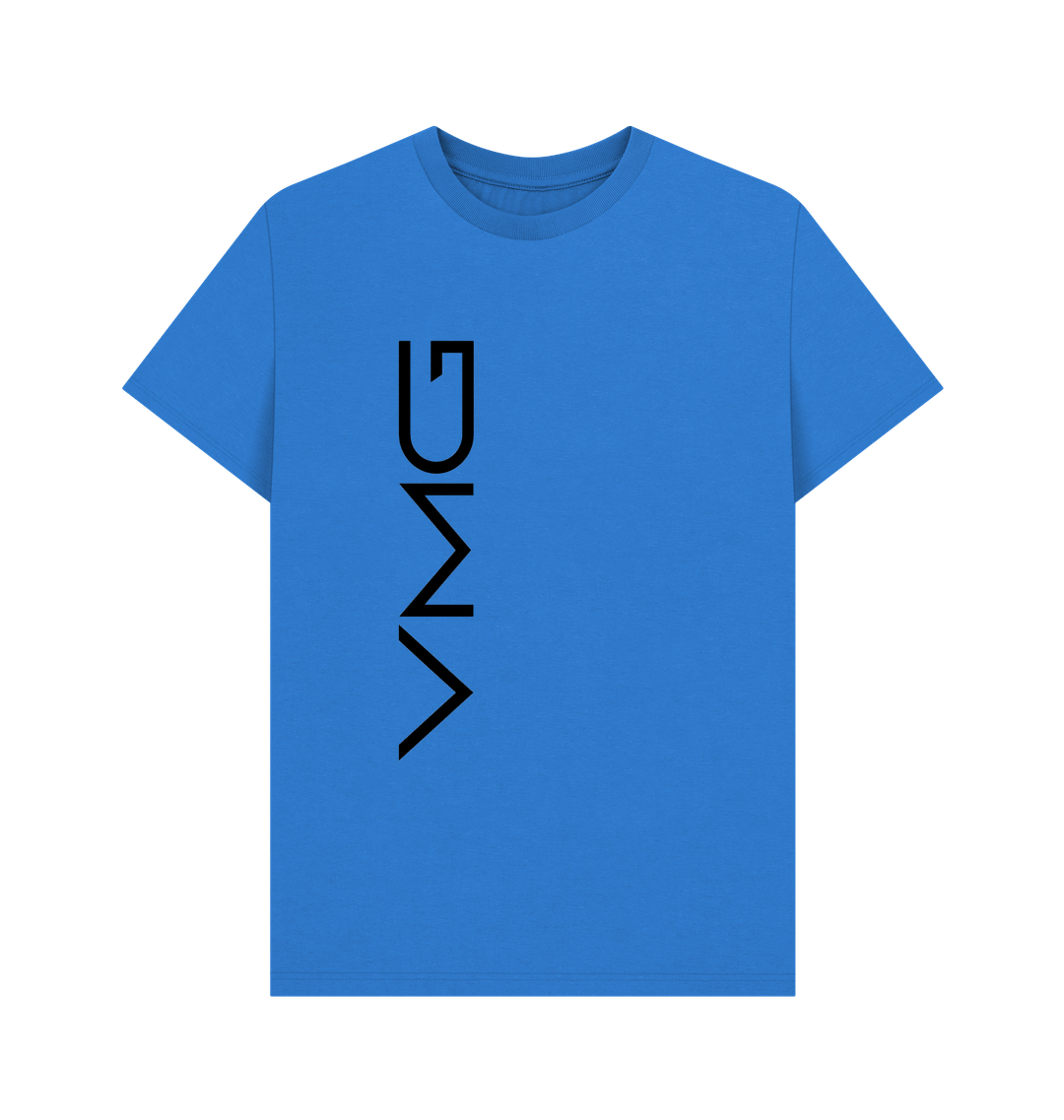 Bright Blue Printed T-shirt Front
