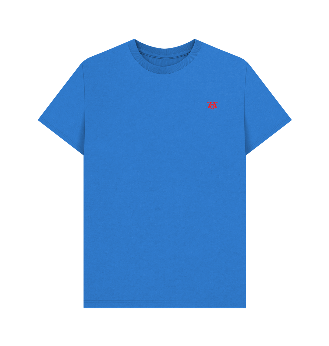 Bright Blue Printed T-shirt Front