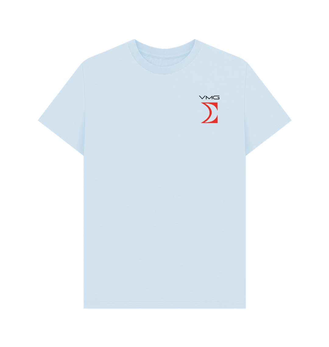 Sky Blue Printed T-shirt Front
