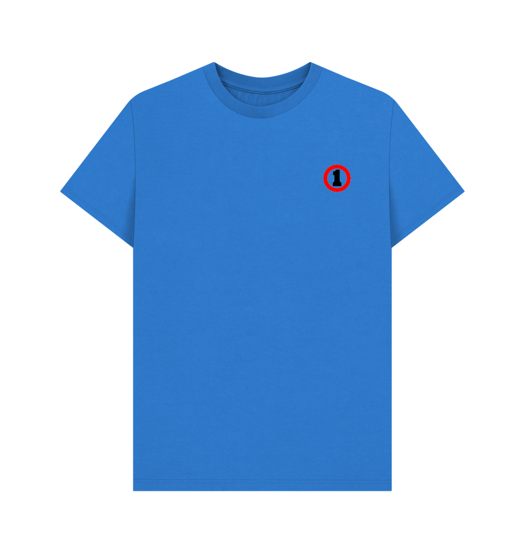 Bright Blue Printed T-shirt Front