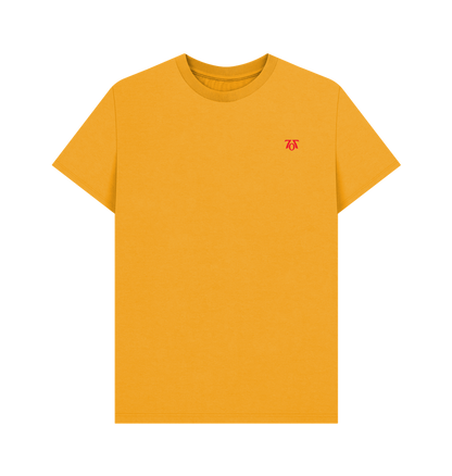 Mustard Printed T-shirt Front