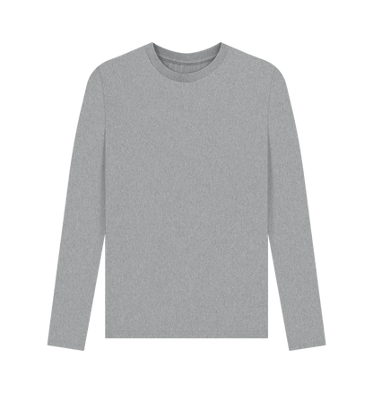 Athletic Grey Printed Long Sleeve T Shirt Front