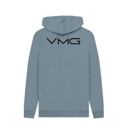 Stone Blue Printed Hoody Back