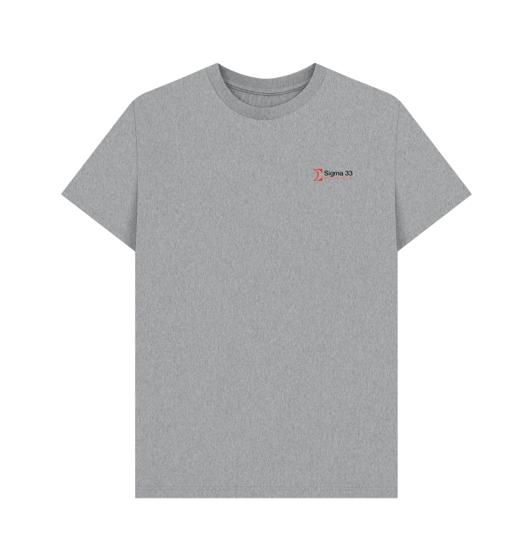 Athletic Grey Printed T-shirt Front