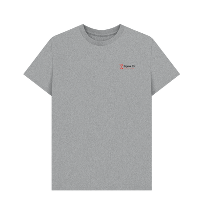 Athletic Grey Printed T-shirt Front