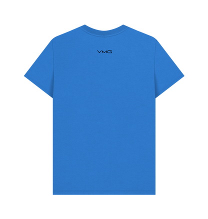 Bright Blue Printed T-shirt Back