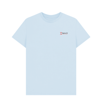 Sky Blue Printed T-shirt Front