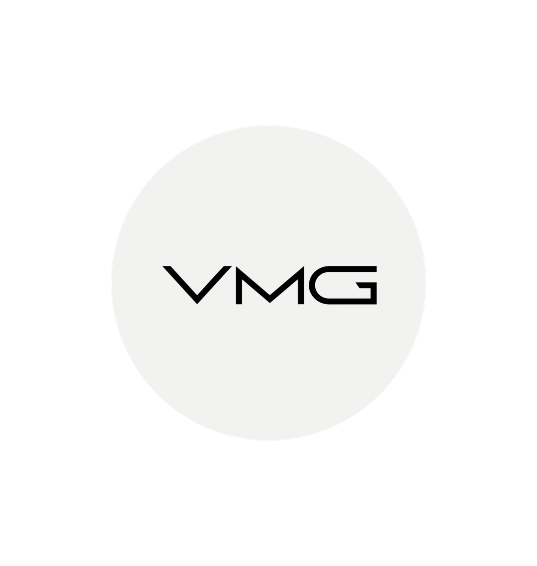 White Printed Circle Sticker Front