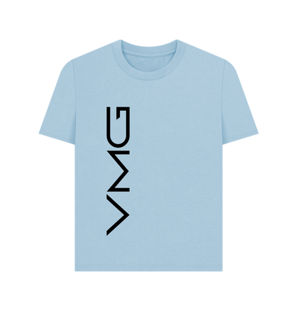 Milky Blue Printed T-shirt Front